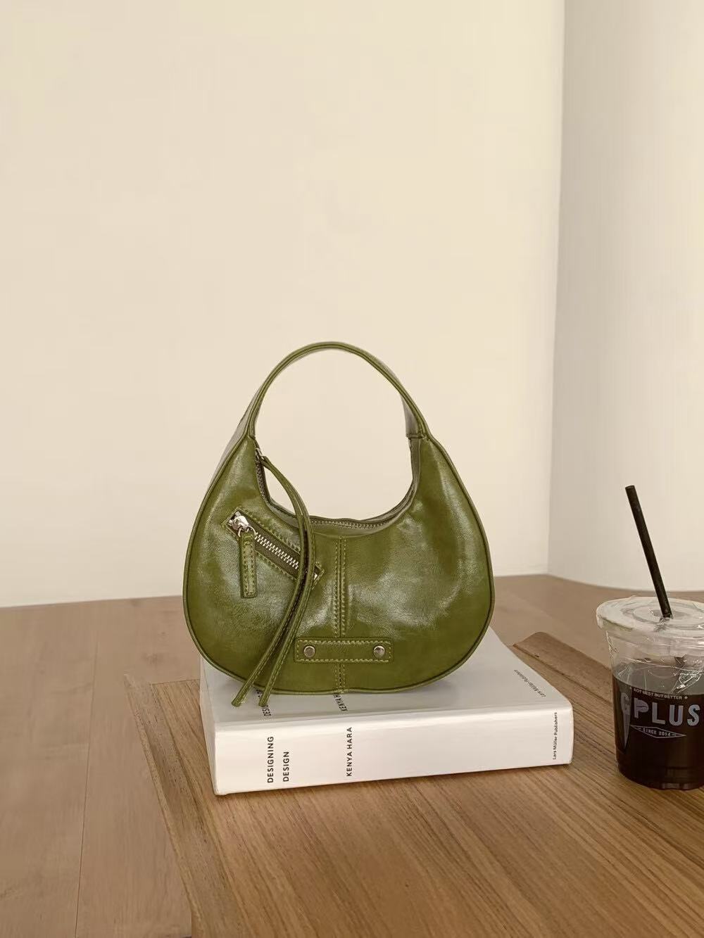 ANNA AMMONS Crescent Hobo Bag for Women - Trendy Half Moon Underarm Bag, 2026 Spring Collection - ANNA AMMONS